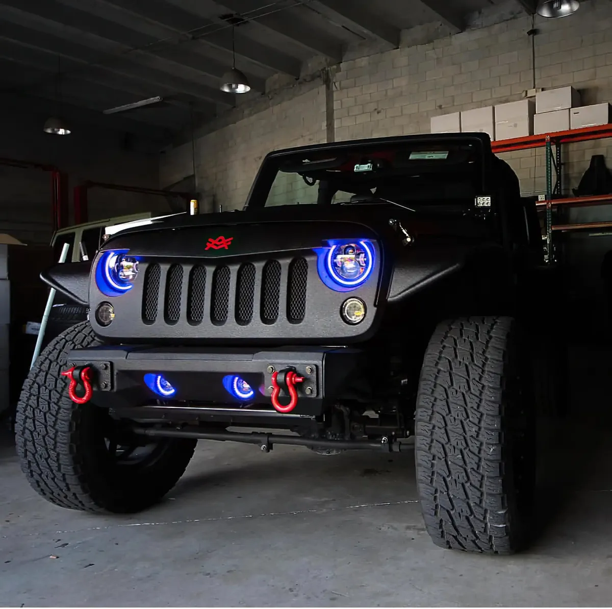 ORACLE Lighting 2007-2018 Jeep Wrangler JK LED Surface Mount Fog Light Halo Kit - White / No product image