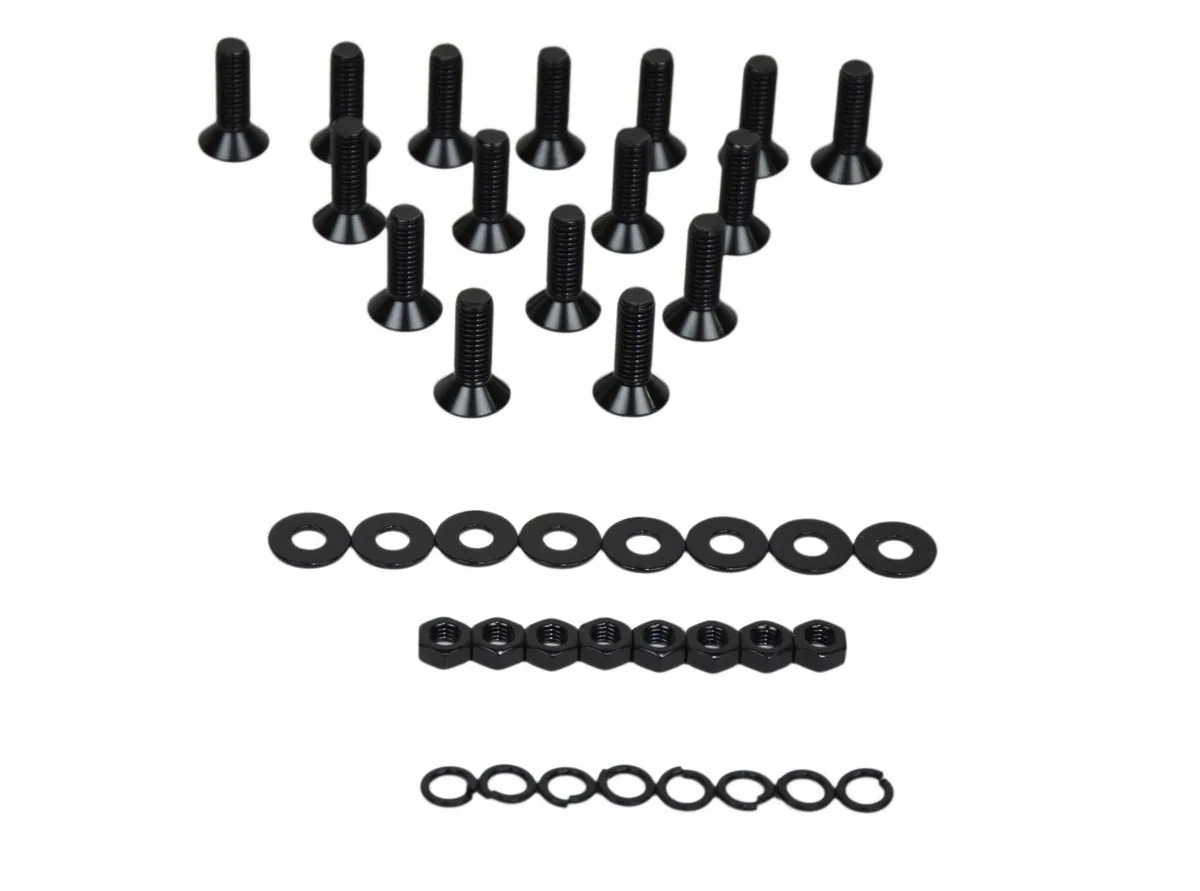 Jeep JK Door Hinge Set 8 Pieces 4 Door 07-18 Wrangler JK Powdercoat Black Kentrol product image