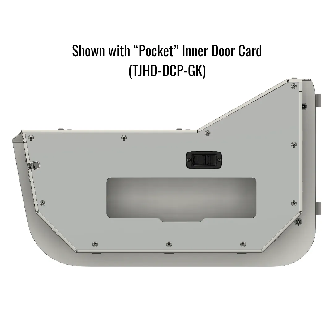 Aluminum Half Door Set (2) for Jeep TJ Wrangler (1997-2006) product image