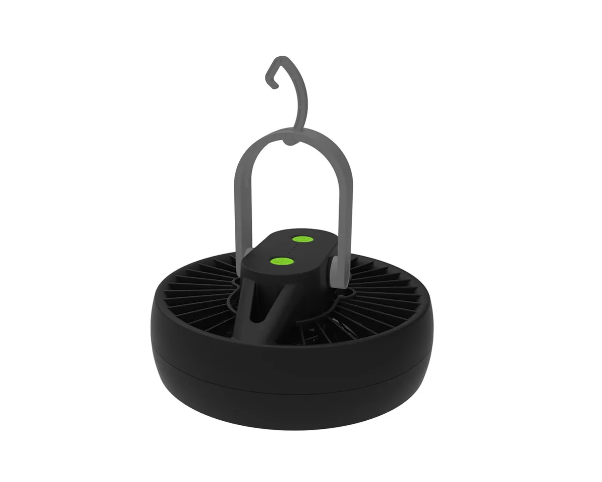 Rechargeable Hi-Flow Tent Fan and LED Light product image