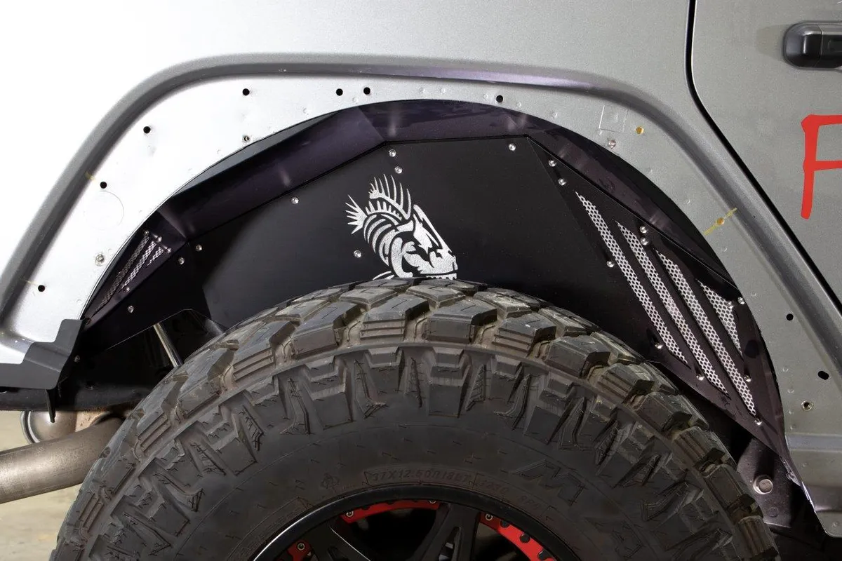 Fishbone Offroad RAW Aluminum Inner Fenders for 2018 & Up Jeep Wrangler/Gladiator FB33192F product image