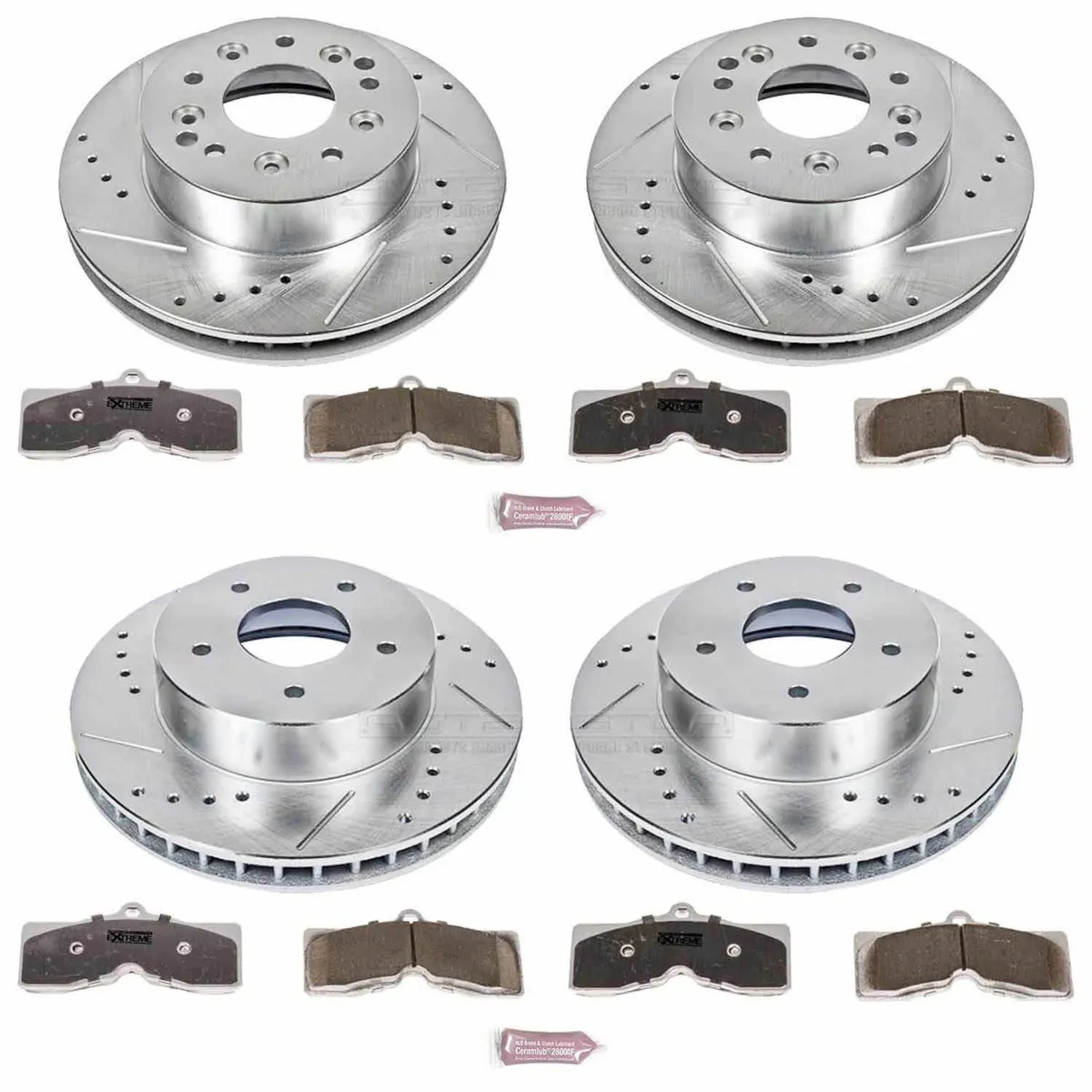 Z26 Street Warrior Upgrade Kit: Drilled/Slotted Rotors; Carbon-Fiber Ceramic Pads W/Hardware product image