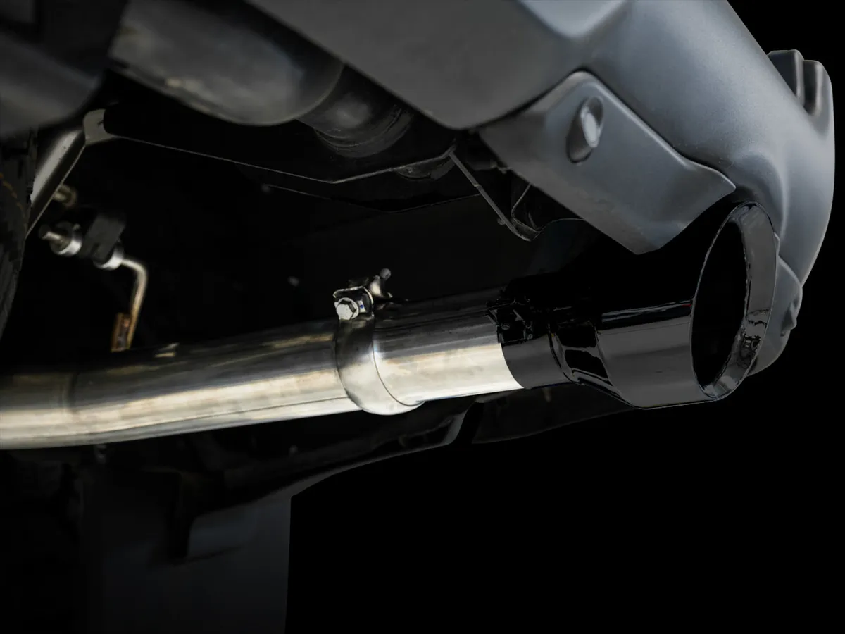 AWE 0FG Dual Rear Exit Catback Exhaust for 4th Gen RAM 1500 5.7L with bumper cutouts - Chrome Silver Tips product image