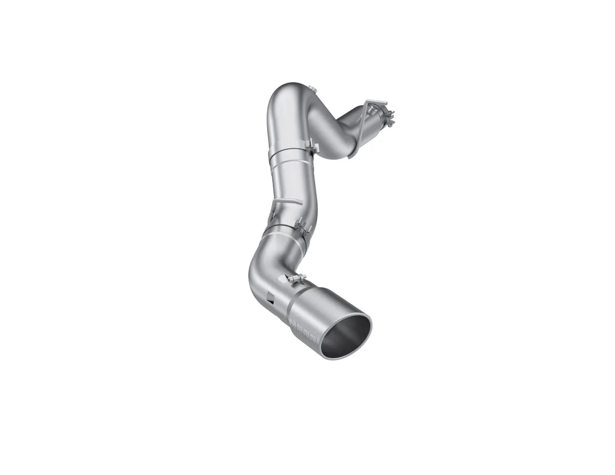 Armor Lite Filter Back Exhaust System; 5 in.; Incl. Over-Axle Pipe/Tail-Pipe/Hardware/6 in. OD Tip; Touring Profile; Single Side; Aluminized Steel; Cutting Required; product image