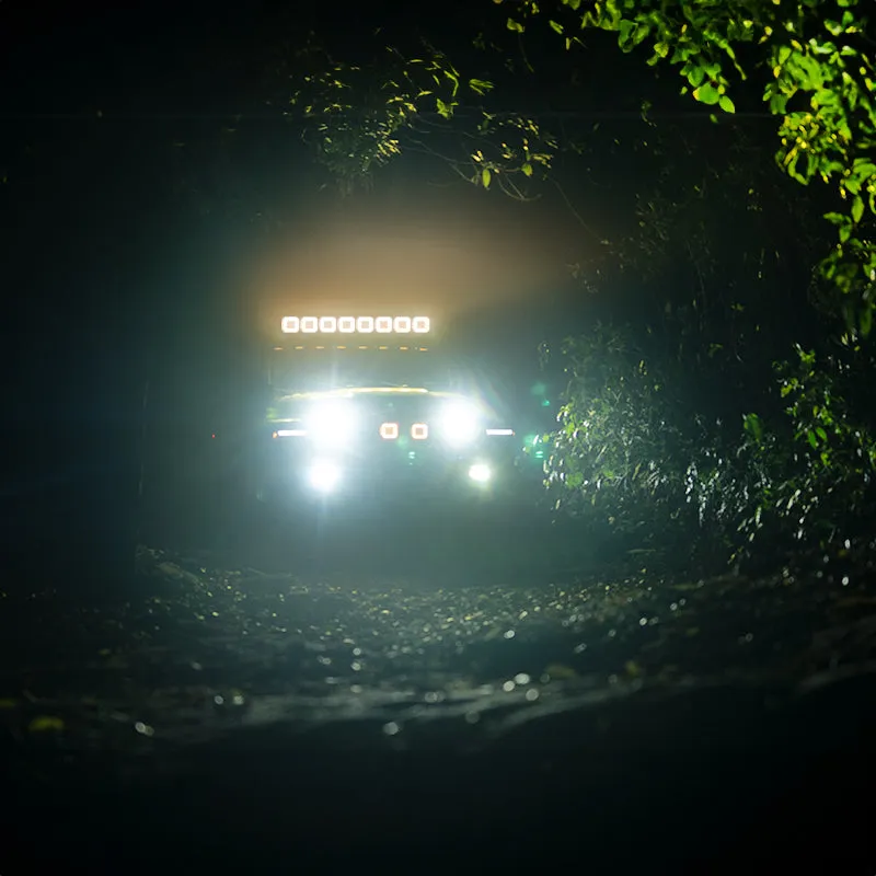5-Inch White + Amber Dual-Mode A-Pillar Ditch LED Off Road Lights for Jeep Wrangler JK product image