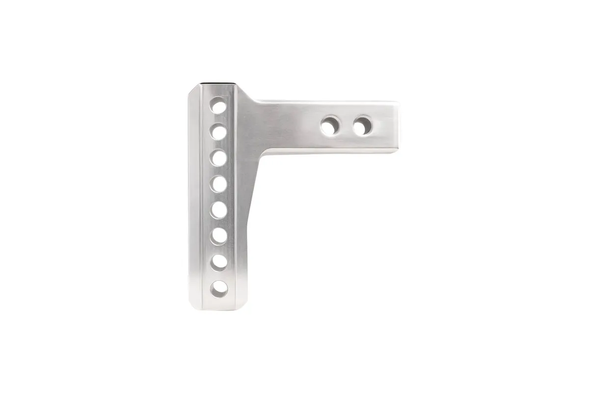 2.0" Aluminum Medium Duty 4" Drop/Rise Hitch w/ Stainless Steel Dual Ball product image