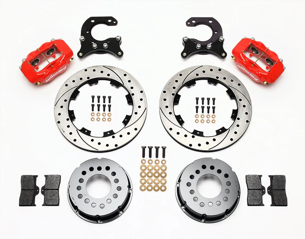 Wilwood FDLI PS Rear Kit Drilled Red Big Ford 2.54in Offset product image