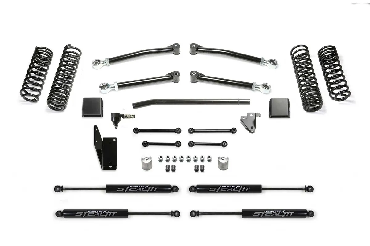 Trail Lift System; 3 in. w/Stealth Shocks; w/Drag Link/Trail Kit; product image
