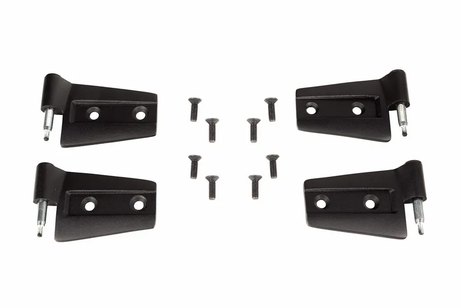 Rugged Ridge Door Hinge Kit 4 Piece; 0718 Jeep Wrangler JK 2 Door