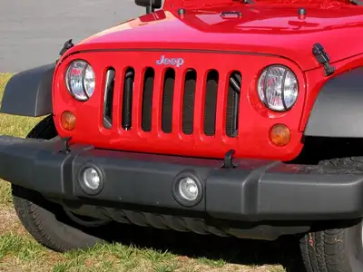 Rugged Ridge Euro Guard Headlight Black JK Wrangler 0716pair
