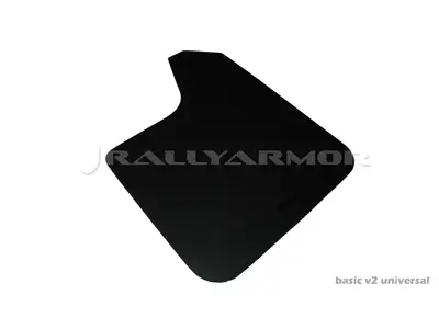 Rally Armor LLC Universal no Hardware/No Brackets Included Black Mud Flap/White Logo