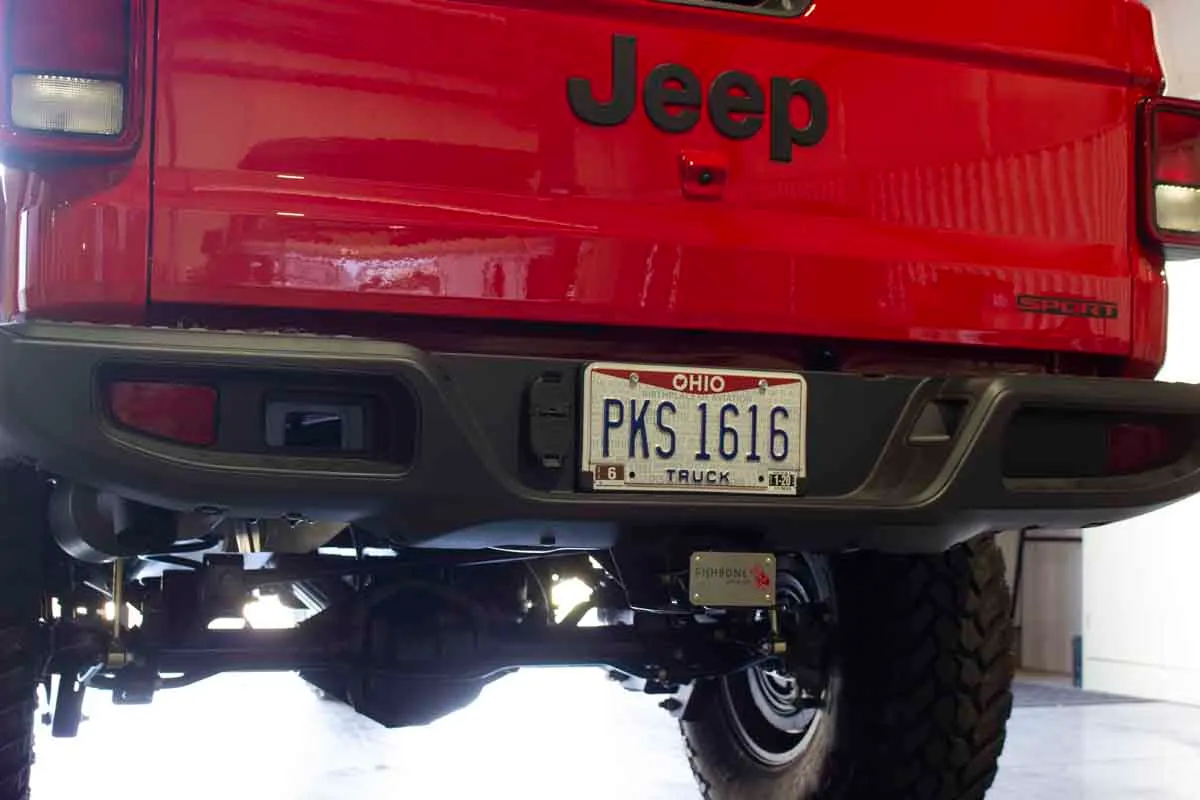Hitch Cover For 2 Inch Hitch Black Powdercoated Steel Fishbone Offroad product image