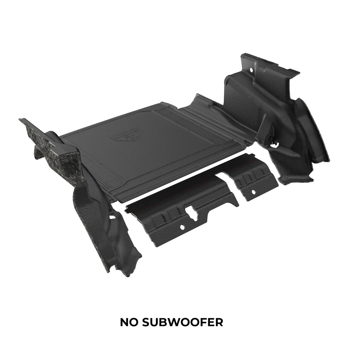 18-23 JLU 4DR cargo set cargo mat closeout wheelhouse covers WITH subwoofer mesa smoke product image