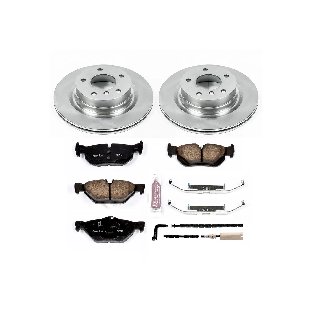 Z17 Direct Replacement Kit: Rotors; Ceramic Pads W/Hardware; Pad Sensors product image
