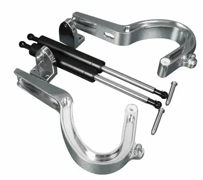 Eddie Motorsports Billet Trunk Hinges Polished