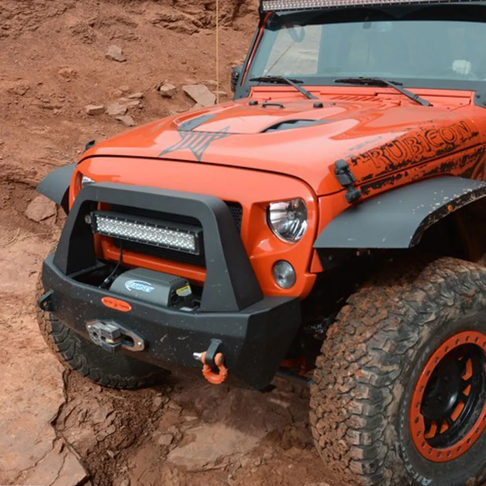 0718 Wrangler JK 24 Door Rigid Shorty Front Bumper / Complete Black product image