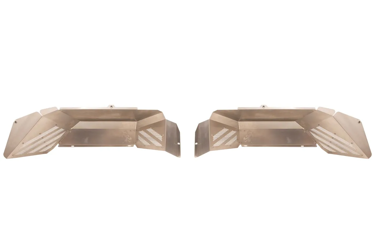 Fishbone Offroad Rear RAW Aluminum Inner Fenders for 2020 & Up Jeep Gladiator FB33210R product image