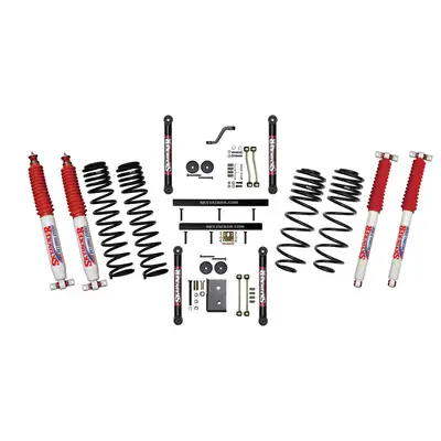 Skyjacker 4 Inch Dual Rate Long Travel One Box Kit w/OE Style Front and Rear Lower Links and Hydro 7000 Shocks TJ/LJ 2003-2006 Jeep Wrangler/Unlimited Skyjacker
