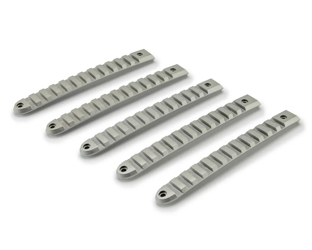 DV8 Offroad D-JP-190028-AL-5 Silver Rail Door Handle Insert; 5-Pieces product image