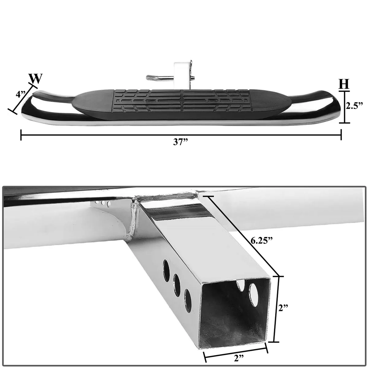 Black Horse Off Road HS36OVSS Rear Hitch Step product image
