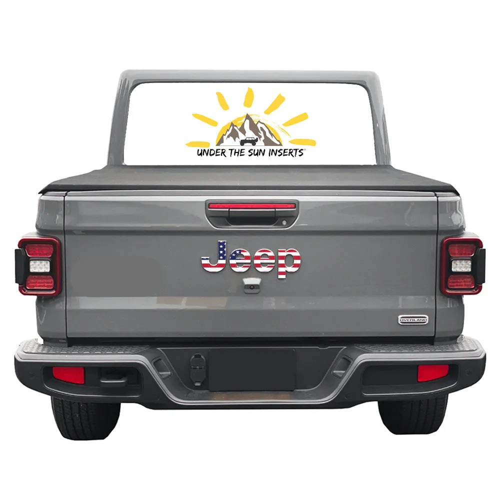 Old Glory Jeep Fender Emblem Overlay Vinyl Decals 2pk product image