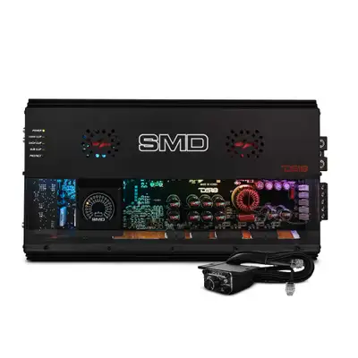 DS18 5-Channel | 2 x 500 @ 4î© Bridge | Sub 1800 @ 1î© | 4 x 250 Sub 1100 @ 2î© | 4 x 180 Sub 700 @ 4 î© Watts Rms | Vm-1 Voltmeter Built-In | Digital LED Lights
