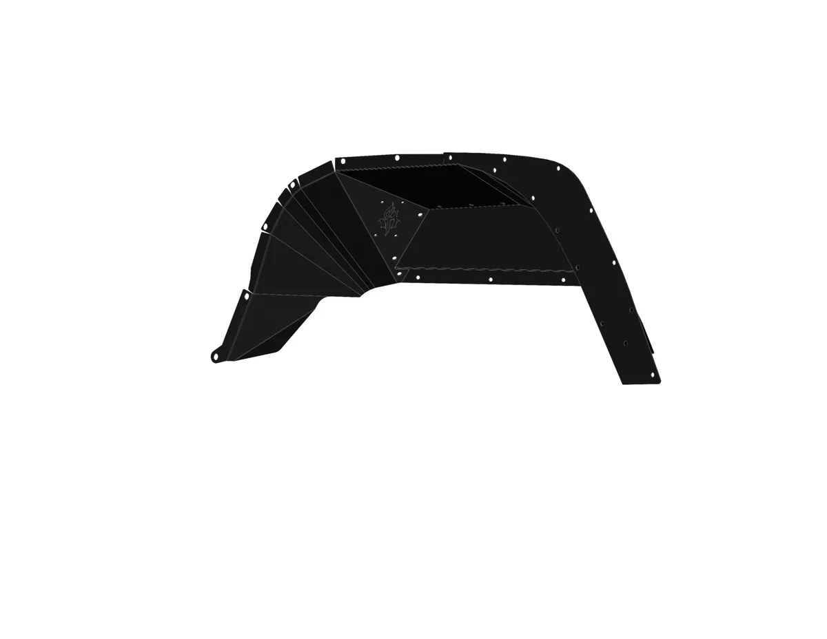 Stealth Rear Fender Liners - Texture Black 2020-2025 Jeep JT product image
