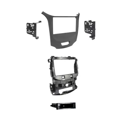 Metra Electronics Radio Installation Kit; ISO DIN Radio Provision; w/Pocket; Matte Black;