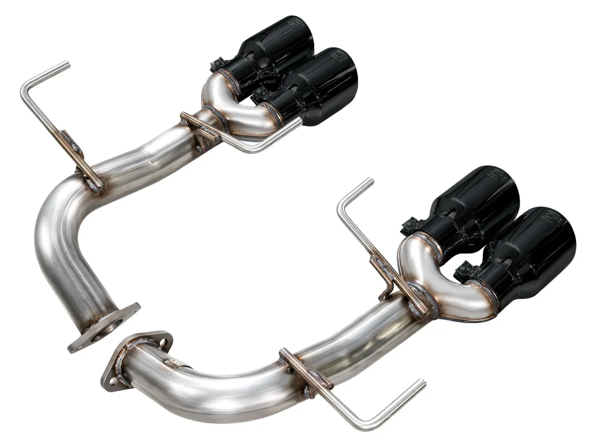AWE Track Edition Axleback Exhaust for VB Subaru WRX - Diamond Black Tips 3020-43424 product image