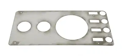 Kentrol Jeep CJ Gauge Cover Without Radio Opening 76-86 CJ Polished Silver Kentrol