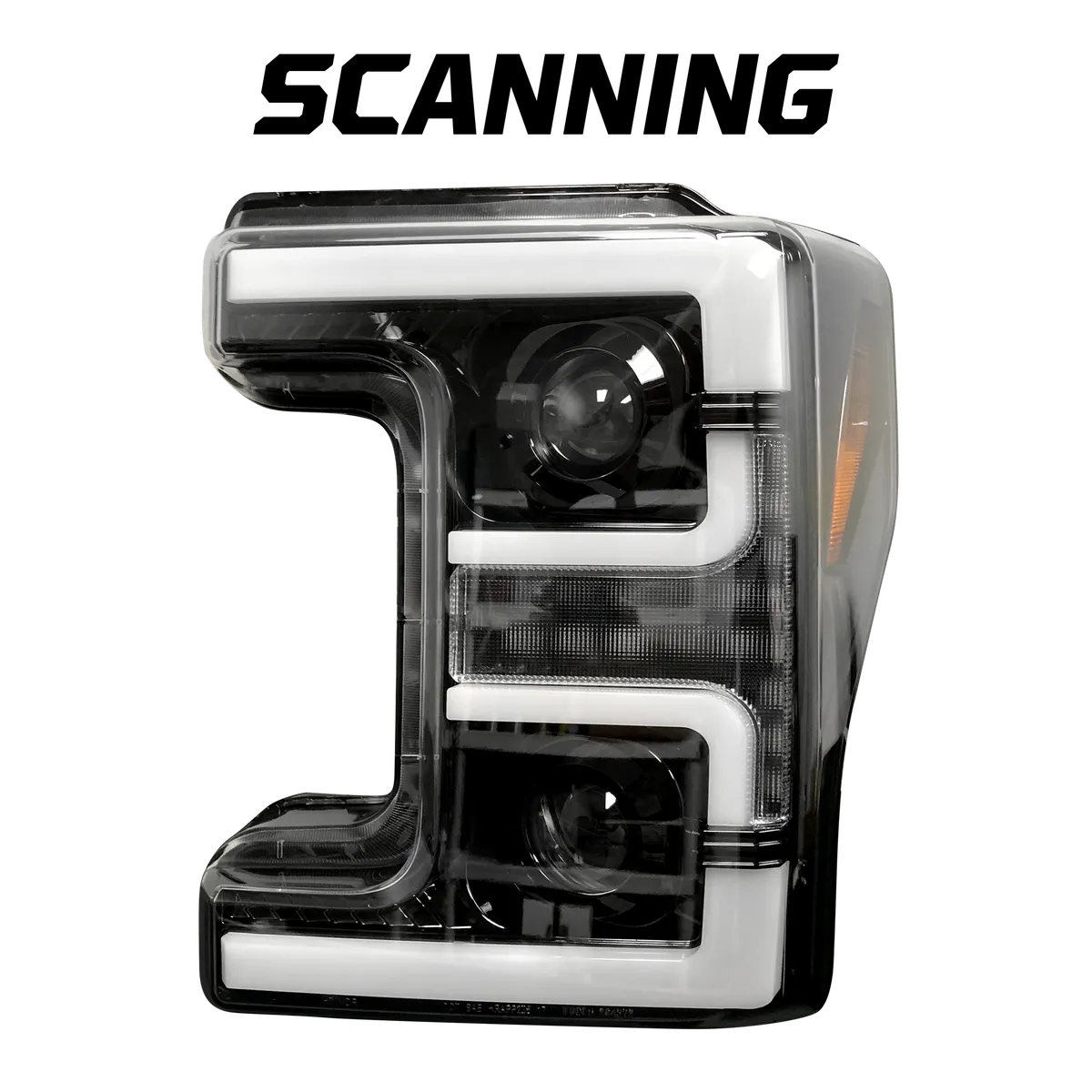Ford Superduty 17-19 F250f350f450f550 Projector Headlights w Ultra High Power Smooth White Oled DRL And High Power a product image