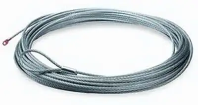 Warn Replacement Steel Winch Rope - 7/32 in x 43 ft, for WARN 3700 DC / 4000 DC