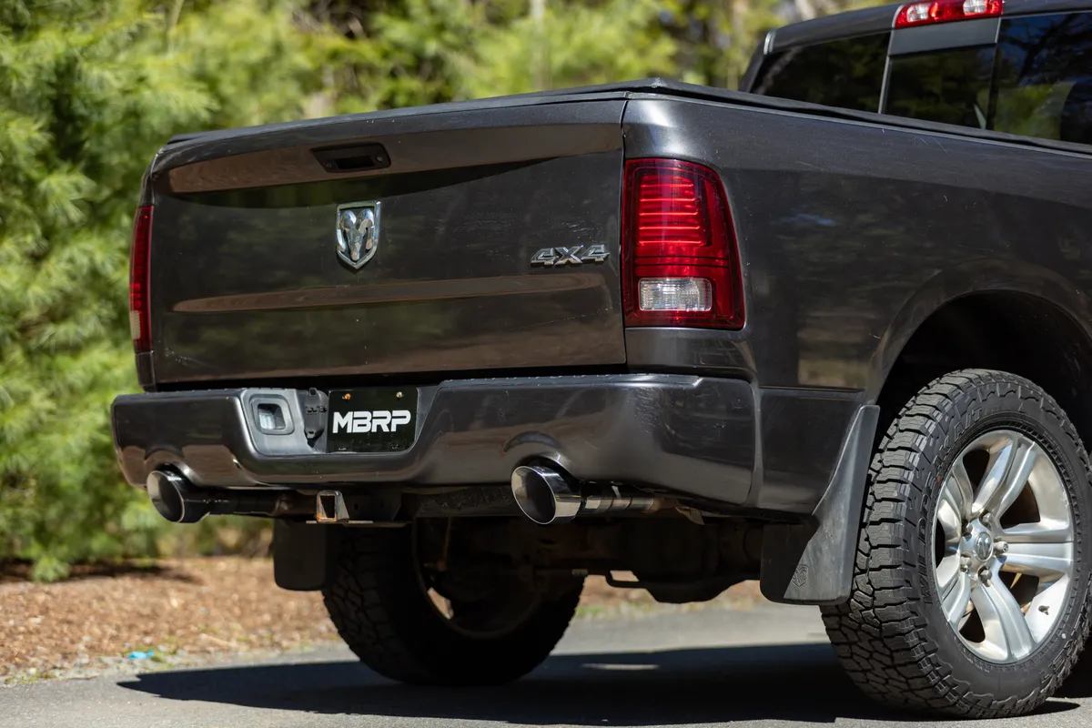 2009-2018 Ram 1500 and 2019-2024 Ram 1500 5.7L Hemi Exhaust Tips, Armor Pro 5 Inch OD Dual Wall Angle Cut. Sold In Pairs MBRP product image