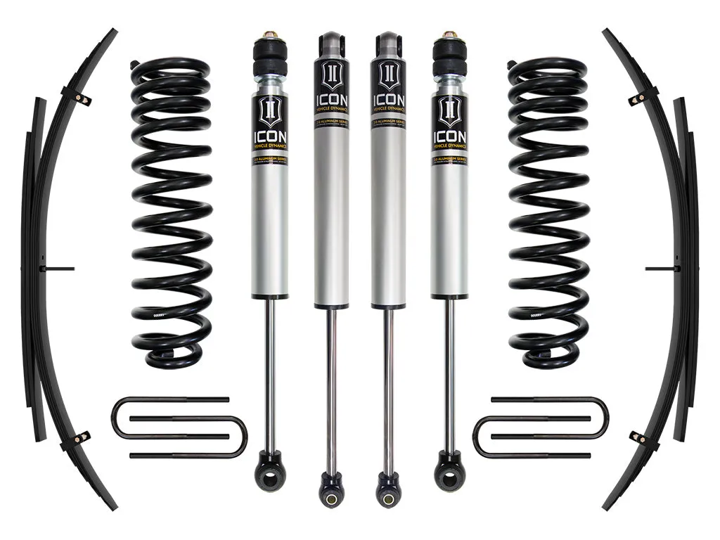 ICON Vehicle Dynamics ICON 2011-2016 Ford F-250/F-350 Super Duty 4WD Diesel, 2.5" Lift, Stage 1 Suspension System w/ Expansion Packs