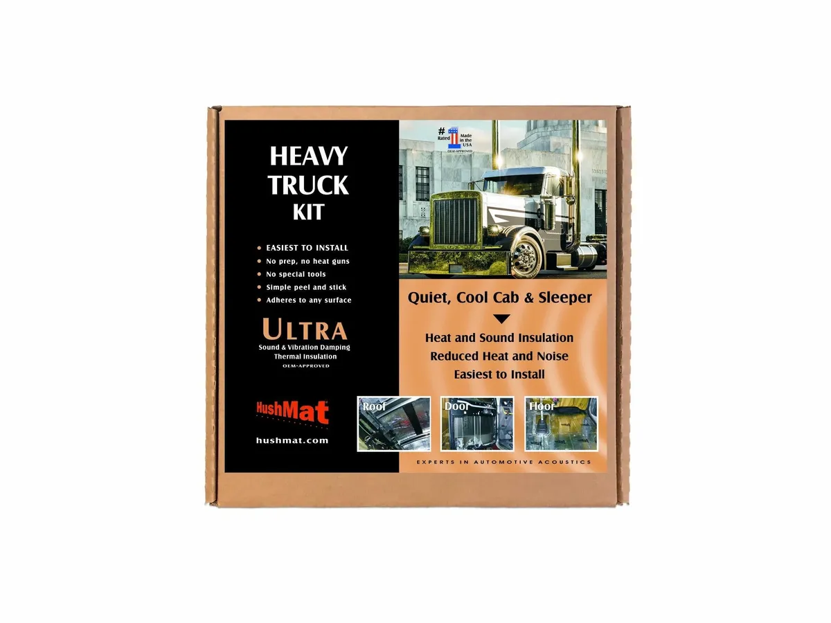 Heavy Duty Universal Truck Insulation Kit 25 sq ft Polymer Black Backing Silver product image