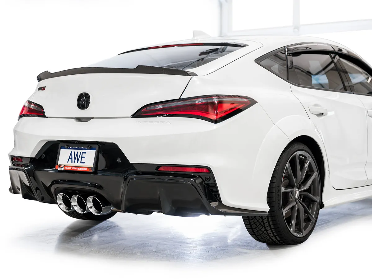 AWE Track Edition Exhaust for DE5 Integra Type-S - Triple Chrome Silver Tips product image