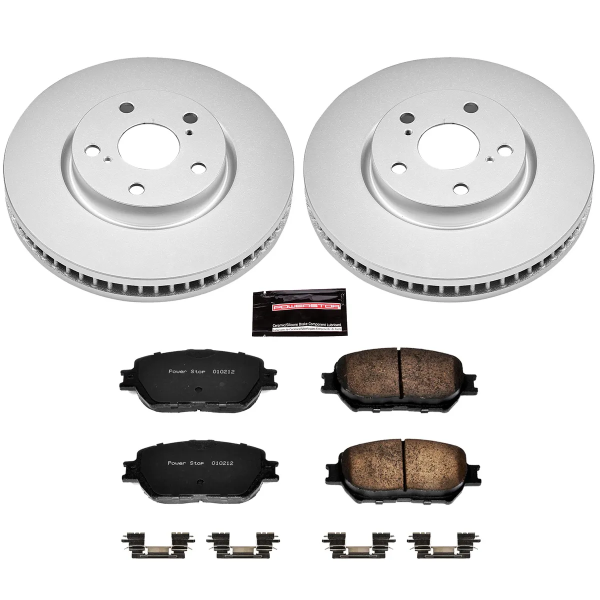 Z17 Geomet Coated Rotor Kit: Genuine Geomet Fully Coated Rotors; Ceramic Pads W/Hardware product image