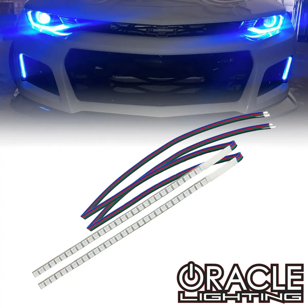 Oracle Lighting ORACLE Lighting 2016-2018 Chevrolet Camaro Backlit ColorSHIFT Fog Light DRL Upgrade Kit