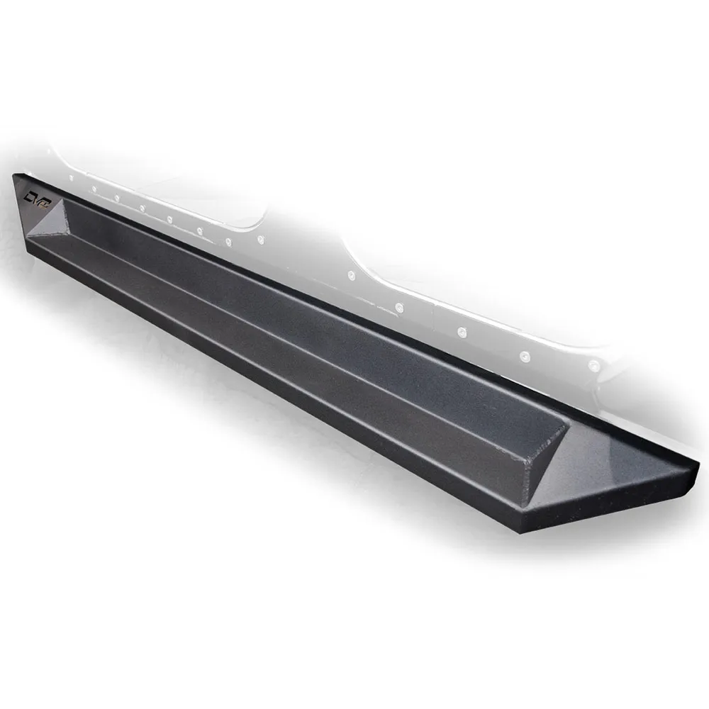 DV8 Offroad 0718 Wrangler Rock Slider Step Matt Black 4DR Plated Steel