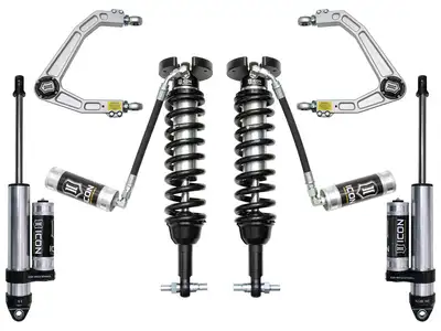 ICON Vehicle Dynamics ICON 2019-2026 Chevrolet Silverado 1500/GMC Sierra 1500, 1.5-3.5" Lift, Stage 3 Suspension System, Billet
