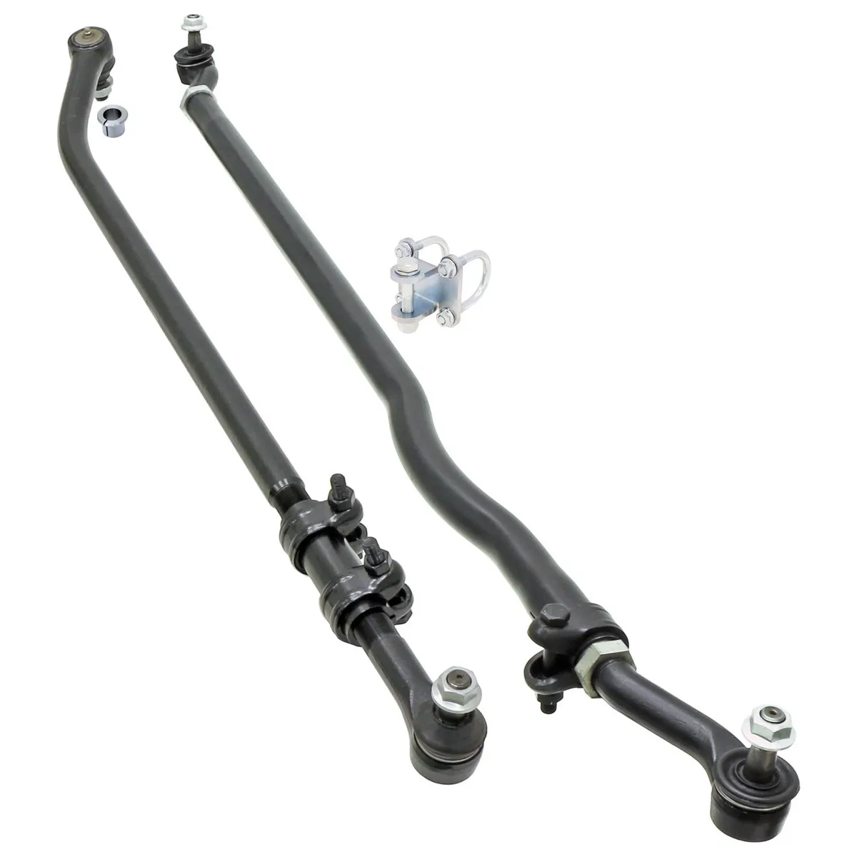 Currectlync Steering System 07-18 Wrangler JK w/Flipped Drag Link 1 1/2 Inch Diameter Tube Tie Rod/Forged Drag Link/Forged Tie Rod Ends Premium Jam Nuts And Adjuster RockJock 4x4 product image