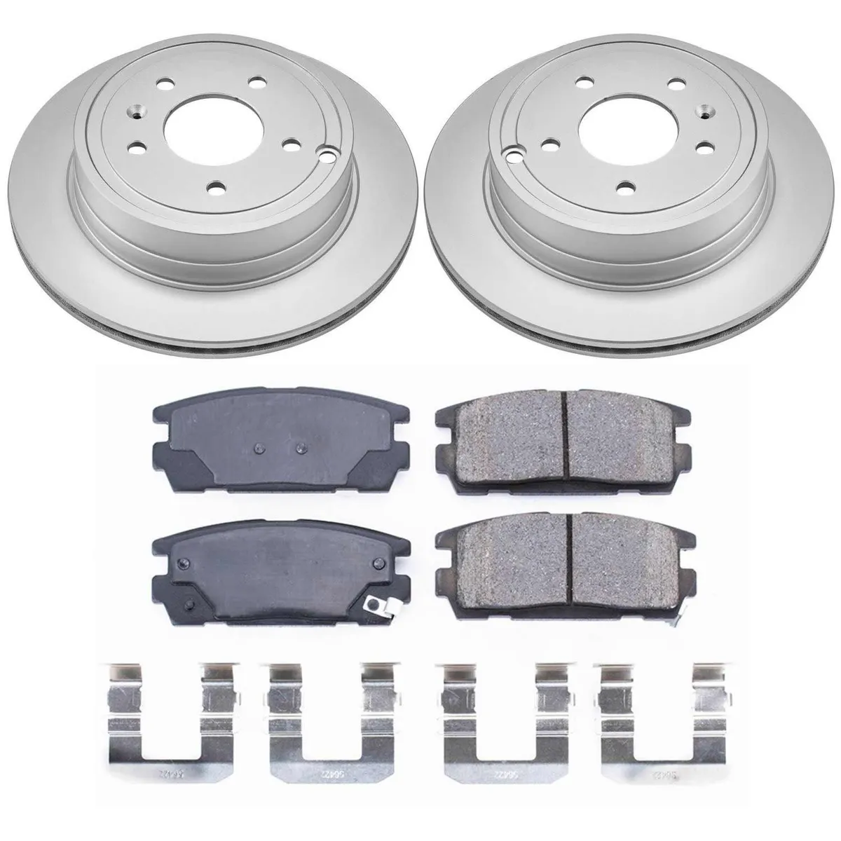Z17 Geomet Coated Rotor Kit: Genuine Geomet Fully Coated Rotors; Ceramic Pads W/Hardware product image