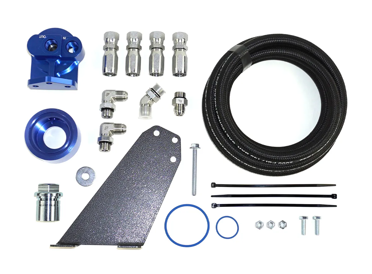 HP10591 Oil Filter Relocation Kit for 1994-2002 RAM 2500/3500 5.9L Cummins product image