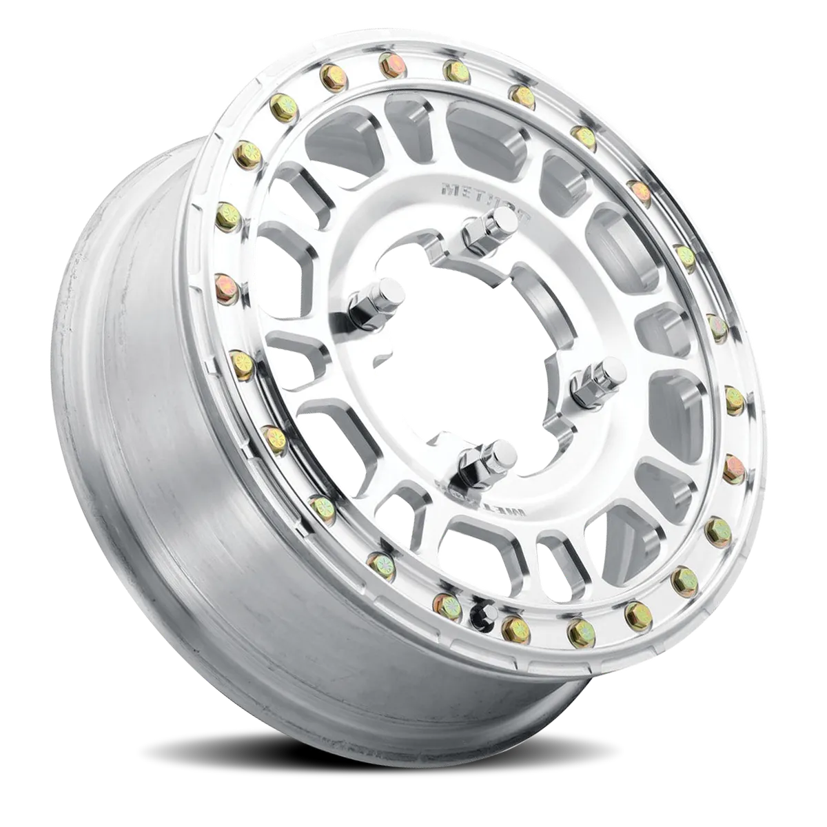 Method Race Wheels Aluminum Wheels 15x5 MR412 Beadlock UTV Bolt Pattern 5 On 114.3 Offset 43 Lip Size 0 Machined Raw Machined Method