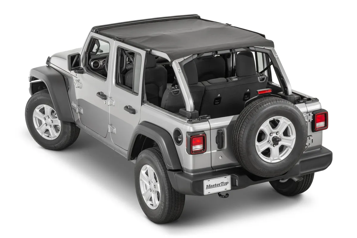 Bimini Top Plus 2018-2023 Jeep JLU Wrangler 4Dr Black Diamond product image