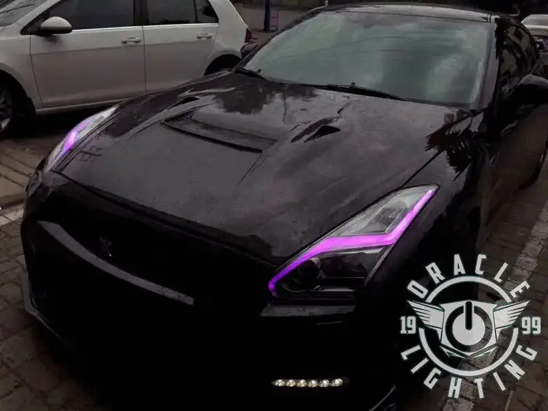 Oracle Lighting 2015-2024 Nissan Gt-R Colorshift "lightning Bolt" Rgb+w Headlight DRL Upgrade Kit product image