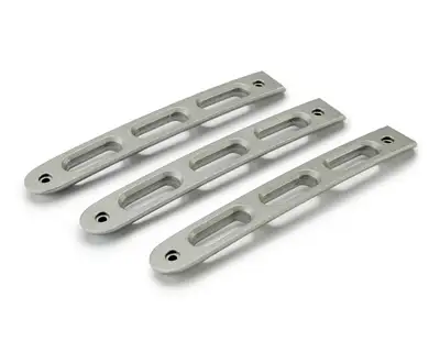 DV8 Offroad DV8 Offroad D-JP-190026-AL-3 Silver Slot Door Handle Insert; 3-Pieces