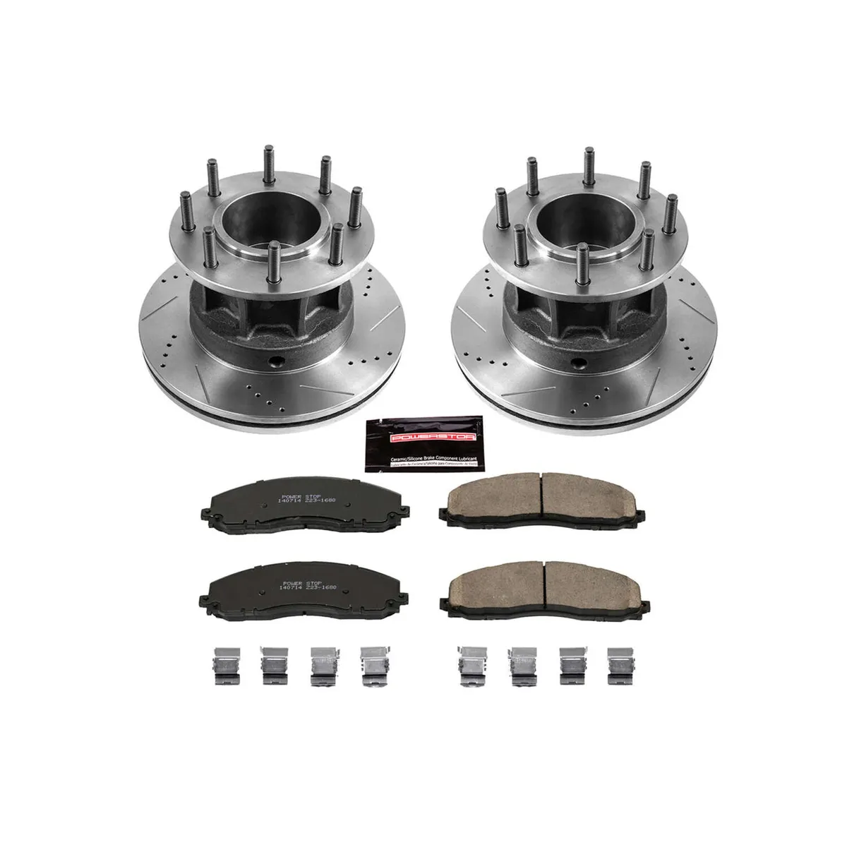 Z23 Evolution Sport Upgrade Kit: Drilled/Slotted Rotors; Carbon-Fiber Ceramic Pads W/Hardware product image