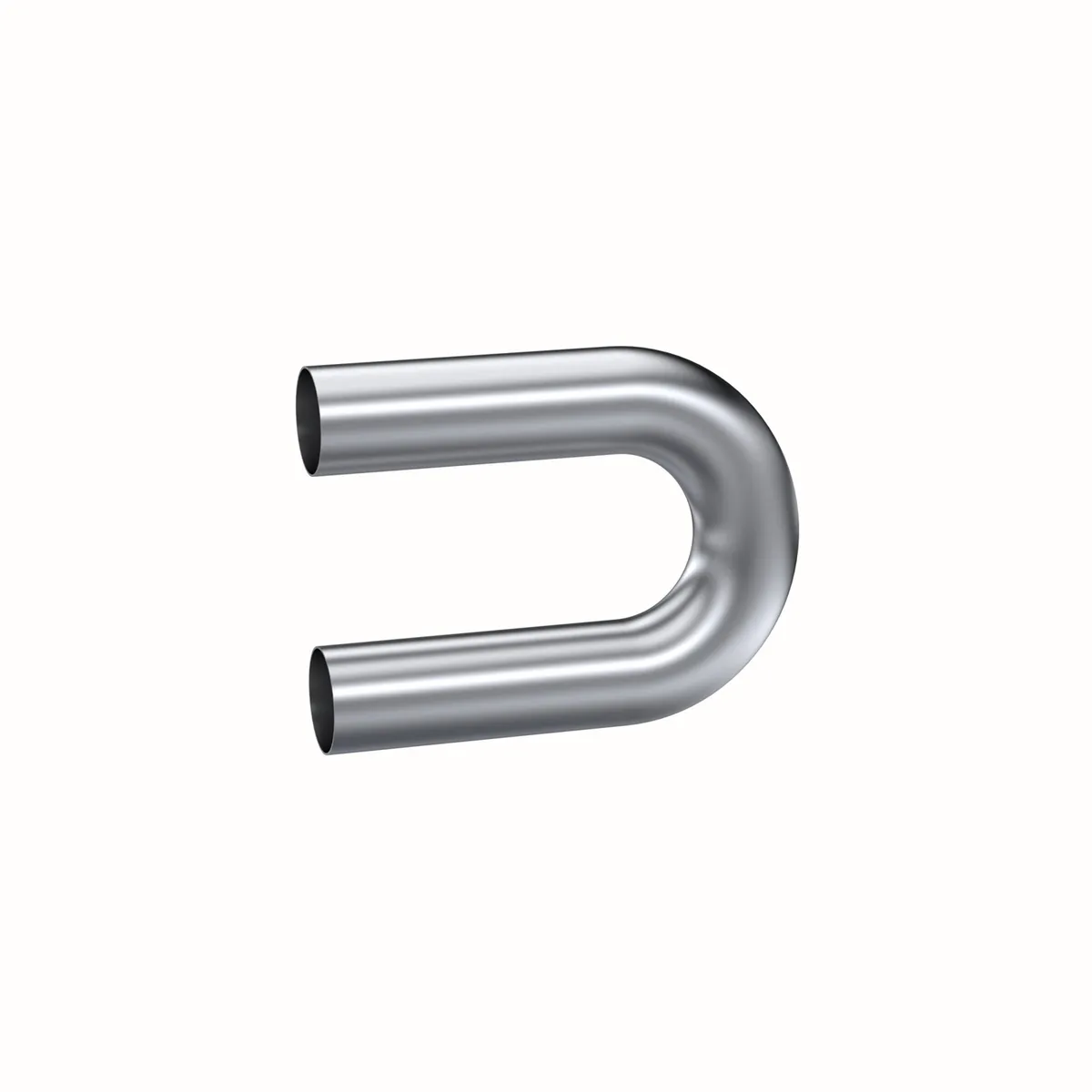 Garage Parts Pro Series Smooth Mandrel Bend Pipe; 3 in. Diameter; 180 Degree Bend; 9 in. Legs; T304 Stainless Steel; product image