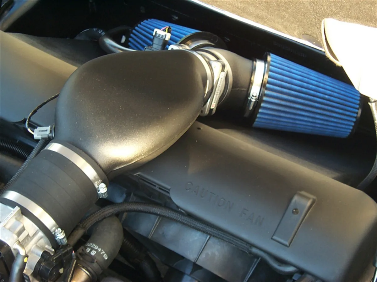 Cold Air Intake Kit; Incl. Open Element Filter Box/Air Duct/Pro5 Filter/Connectors/Clamps; product image